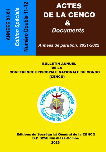 Actes de la CENCO et Documents N°11-12